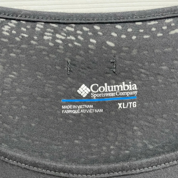 Columbia Grey Burnout T-shirt Size XL - Picture 2 of 6